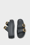 Nicki Eva Double Buckled Wedge Sole Women's Slipper - 4