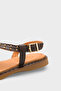 Griselda Genuine Leather Metal Studded Strappy Flat Heel Women's Sandals - 3
