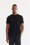 Men's Black Elastic Waist Water Repellent Technical Fabric Relaxed Fit Shorts A61Y3655 - 2