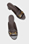 Melloney Medium Heeled Women's Slippers with Metal Buckle and Single Strap - 2