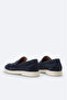 Men's Navy Blue 100% Suede Lightweight Loafer Shoes A61Y8010 - 3