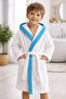 Waiter Size Children's and Teenager's Bathrobe 10-14 Years Old Piped Bathrobe