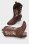 Estrella Embroidered Cowboy Boots - 5
