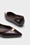 Michelle Genuine Leather Pointed Toe Short Heel Stylish Women's Shoes - 4