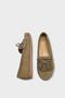 Almire Genuine Leather Suede Beaded Tasseled Comfort Women's Loafers Shoes - 4