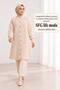 Women's Bearded Knitwear Cardigan Buttoned Front Oversize Long Sleeve Knee Length Knitted Cardigan - 2