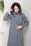 Women's Waist-Tie Nova Fabric Coat - 2