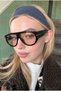 Baptin Ford Vintage Black Orange Unisex Sunglasses - 4