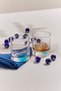 Dot Whiskey Glass Turquoise