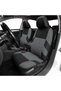 GRAY Car Seat Covers Full Set Front Split Rear Bench For Car Universal Cloth SUV Sedan Van Au - 2