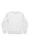 Men's White Crew Neck Basic Sweatshirt Long Sleeve Ribbed Regular Fit Casual - 2