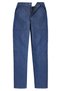 Men's Navy Blue Seasonal Jeans with Elastic Waist at the Back, Large Pockets, 100% Cotton Tool Pocket - 2