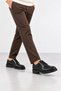 Men's Black Genuine Leather High-Top Classic Shoes with Inner and Outer Genuine Leather - 2