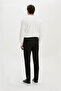 Straight Super Slim Fit Men's Trousers with Elastic Waist Black - 38105.22K - 4