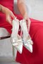 Women's Wille Thin Heeled Shoes - Silver - 2