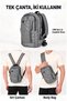 31332 Backpack and Chest Strap Bag Gray