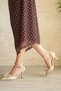 Women's Serac Bow Tie Thin Heeled Shoes - Leather - 3