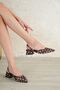 Women's Monaco Low Heel Shoes - Polka Dot-Brown - 2