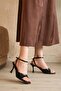 Women's Betty Summer Heeled Shoes - Black-Patent Leather - 4