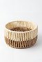 Solora Organizer Handmade Natural Paper Rope Closet - Bathroom - Kitchen Organizer Basket Metal 20X10 cm