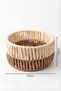 Solora Organizer Handmade Natural Paper Rope Closet - Bathroom - Kitchen Organizer Basket Metal 20X10 cm - 5