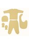 Plain Bodysuit and Pants Newborn Set - 5