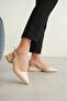 Women's Mely Buckle Short Heeled Shoes - Ten-Patentate - 2