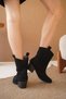 Women's Lover Cowboy Boots - Black Suede - 6