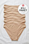 Bamboo Super Traceless Bikini Women's Panties Skin Color 6 Pack