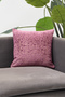 Dusty Rose Polka Dot Chenille Throw Pillow Cover Modern Decorative Soft Textured