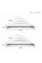 Stainless Steel No Drilling Adhesive and Screw Mounting Slim Corner Shower Shelf Showercub Shelf Bathroom Shelf Shampoo Shelf Matte White - Bth-002 - 3