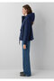 Hooded Navy Blue Jacket Loose Fit / Relaxed Fit 1110877-86623 - 3