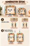 30X30 cm Combination Punch and Needle/Wire Wooden Hoop Suitable for All Embroidery Types (Case Gift) - 7
