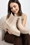 Zri̇n812-2137 Premium Beige Elastic Daily Women's Boots