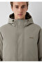 Hooded Khaki Puffer Coat Loose Fit / Relaxed Fit 0110833-70321 - 6
