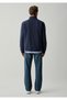 Half-Zip Navy Blue Sweatshirt 0S20126-70497 - 5