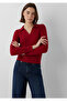 Red Polo Collar Knitwear Slim Fit 1710912-90746 - 2