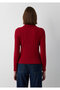Red Polo Collar Knitwear Slim Fit 1710912-90746 - 5