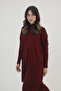 Women's Half Turtleneck Ribbed Detailed Basic 2-Piece Knitwear Hijab Set 8611 - 2