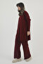 Women's Half Turtleneck Ribbed Detailed Basic 2-Piece Knitwear Hijab Set 8611 - 4