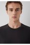 Black Brown Basic T-Shirt Loose Fit / Comfortable Cut 0612731-90892 - 6