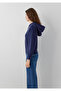 Hooded Navy Blue Cardigan Loose Fit / Relaxed Fit 1710934-70492 - 5