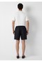Black Linen Shorts 0410321-900 - 5