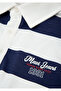 Jeans Striped Polo Collar T-Shirt Loose Fit / Relaxed Fit 6610482-81480 - 5