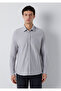 Striped Gray Knitted Shirt Slim Fit / Narrow Cut 0211858-A7312 - 4