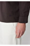 M Embroidery Detailed Brown Shirt Loose Fit / Relaxed Fit 0212140-70220 - 7
