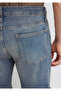 Brian Street Puslu Indigo Blue Jean Shorts 04184A3261 - 8