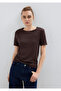 Brown T-Shirt Slim Fit / Narrow Cut 1614112-70240 - 3