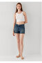 Rosie 90S Ripped Indigo Blue Jean Shorts 14474A3187 - 2