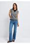 Double Layered Gray Sleeveless T-Shirt Slim Fit / Narrow Cut 1614116-80024 - 3